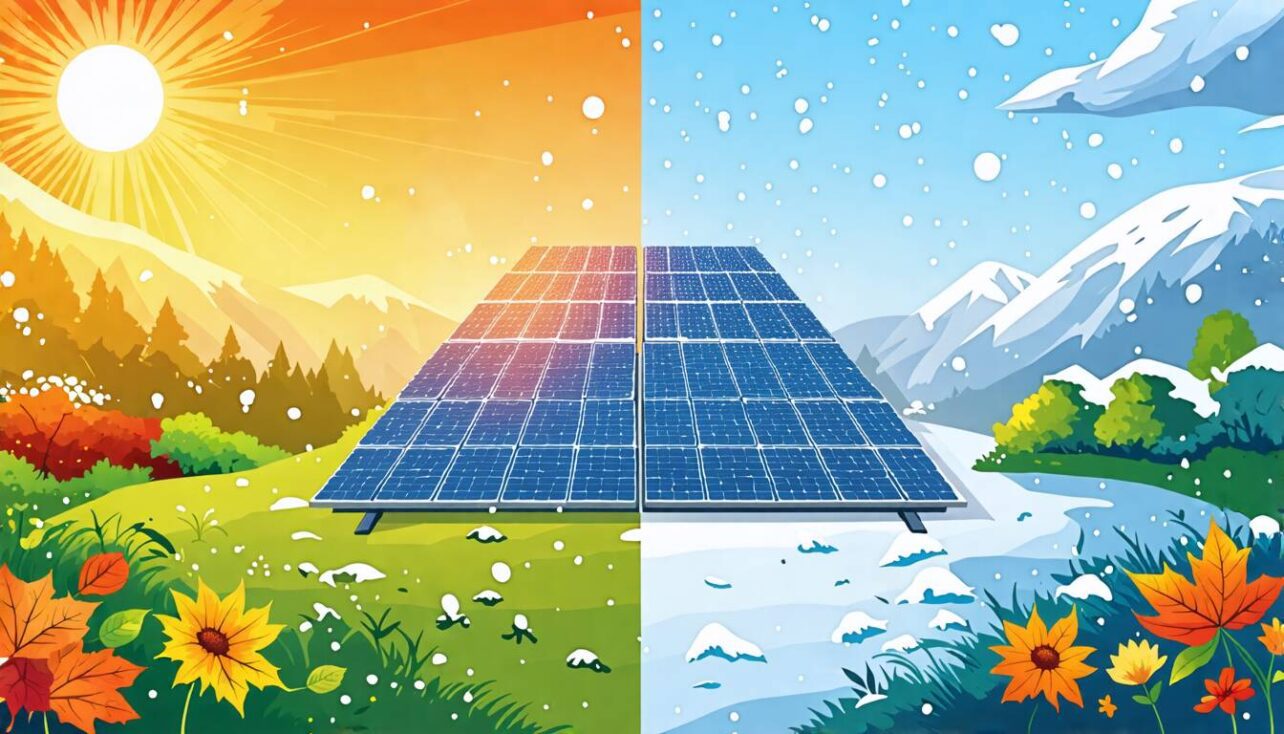 solceller årstider