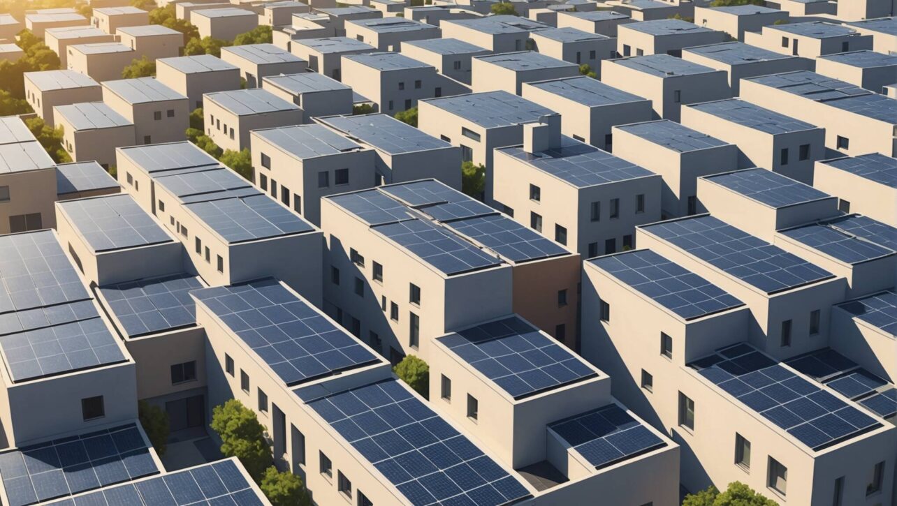 solceller platt tak